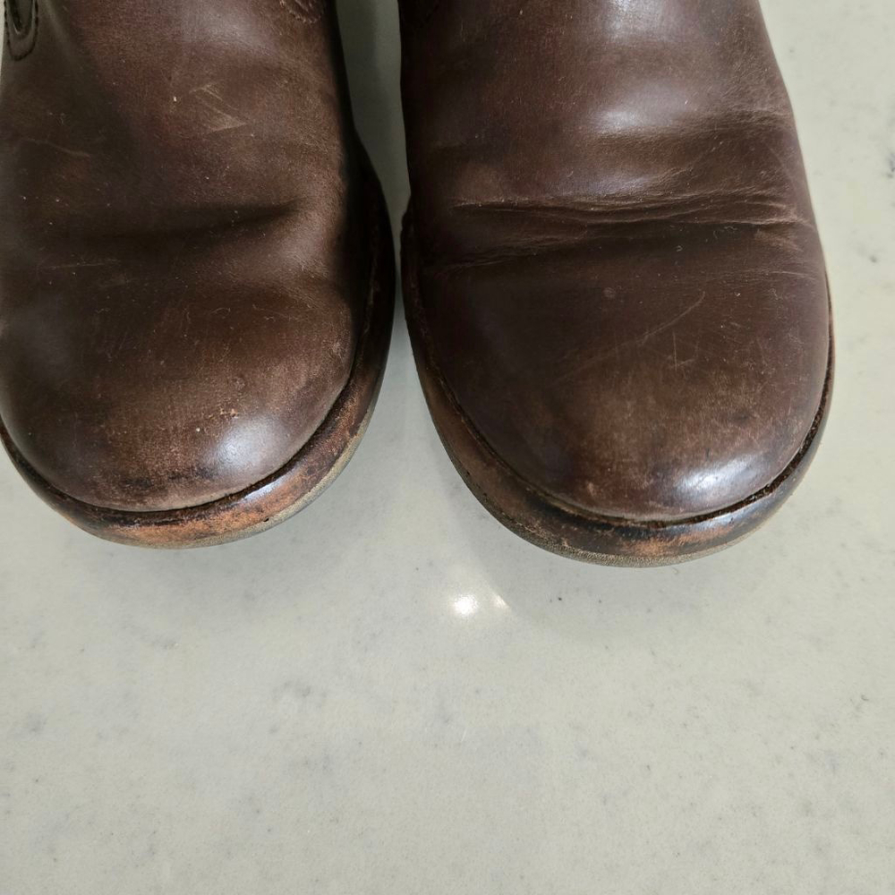 Women's Merrell Brown Leather Heeled Boots with Tan Straps US 8 - Picture 2 of 12